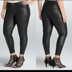 Torrid Rebel Wilson Faux Leather Moto Pants 18